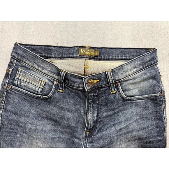 Lee Women's Skinny Jeans Low-Bruce Fit Stone Wash Low Rise Blue Size 32/33 - Picture 4 of 10